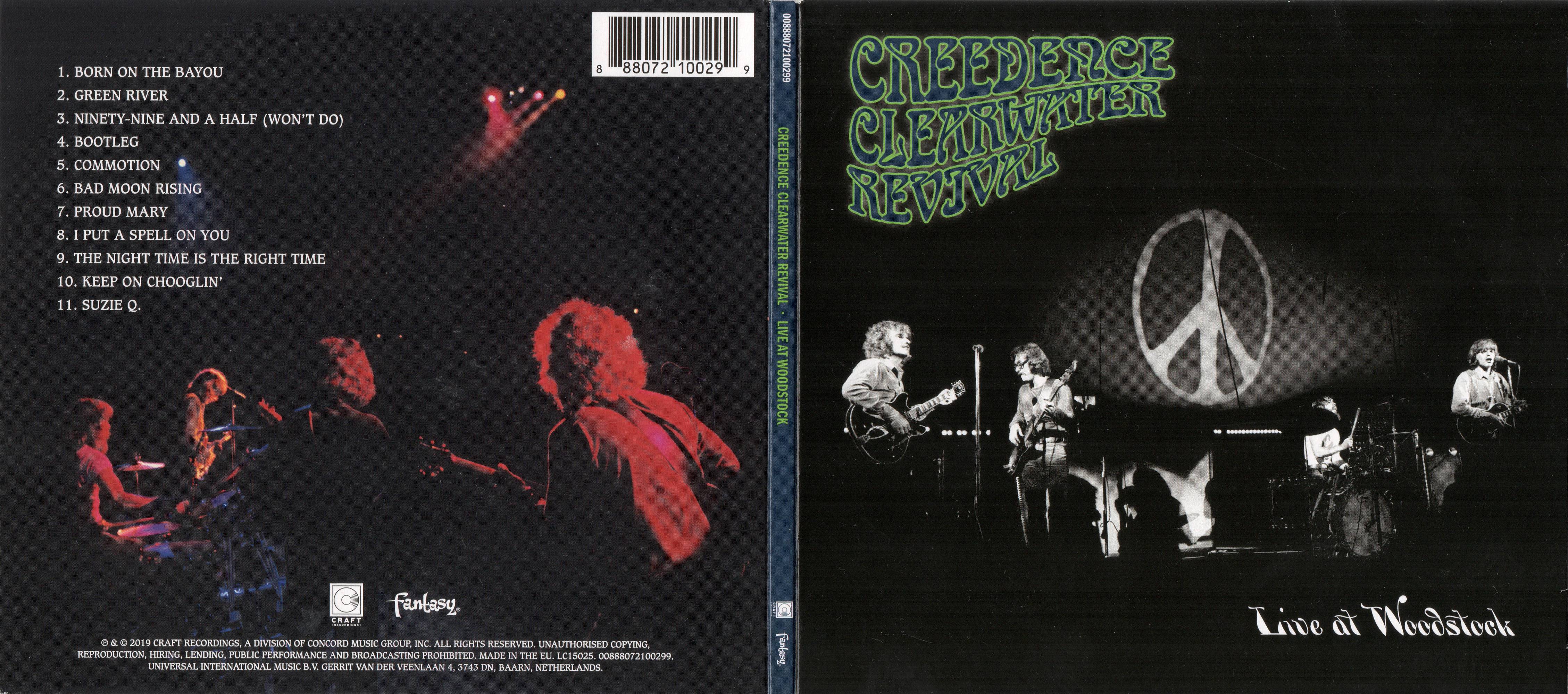 Creedence Clearwater Revival Live At Woodstock 1969 : Front Back